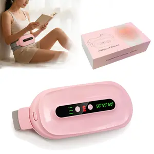 New Portable Cordless Fast Heating Pad,Uterus Warmer Belt,  Electric Belly Wrap Belt with Heat & Vibration, Menstrual Pain Relief Warm Daily Gift