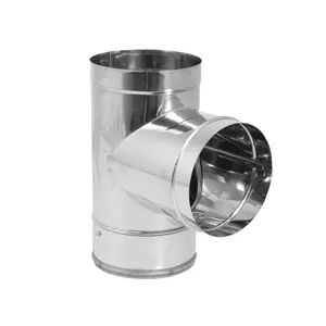 DuraVent DuraBlack Stainless Steel Single Wall Wood Burning Stove Pipe Connector DuraVent DuraBlack Stainless Steel Single Wall Wood Burning Stove Pipe Connector