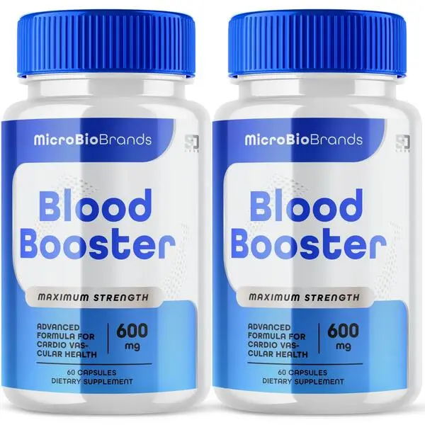 Microbio Blood Booster Maximum Strength Cardiovascular Health Support Supplement 2 Pack