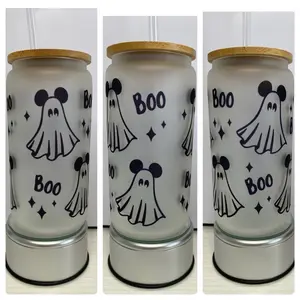 Halloween Glass Cup 16 oz