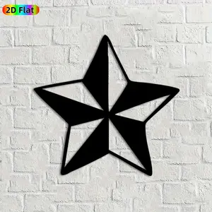 1pc Star Metal Wall Art, Stylish Star Statue Mural, Ideal Gift for New Year, Christmas, Star Decor Enthusiasts, Rust-Resistant Metal Wall Decor Wall Sculptures, Perfect for Living Room Wall & Garden Fence, Unique Year-Round Home Decor
