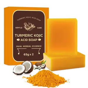 Turmeric Lenmon Blend Soap, Deep Cleansing & Exfoliating Moisturizing Soap, Neutral Formula Skincare Soap for Face & Body Cleanser, Smooth Skin Turmeric Soap