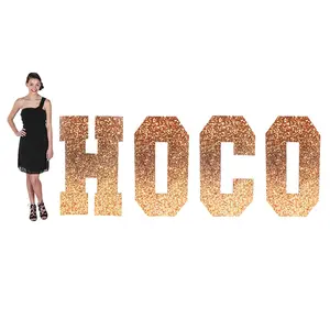 58" Homecoming HOCO Letter Cardboard Cutout Stand-Up Sign - 4 Pc.