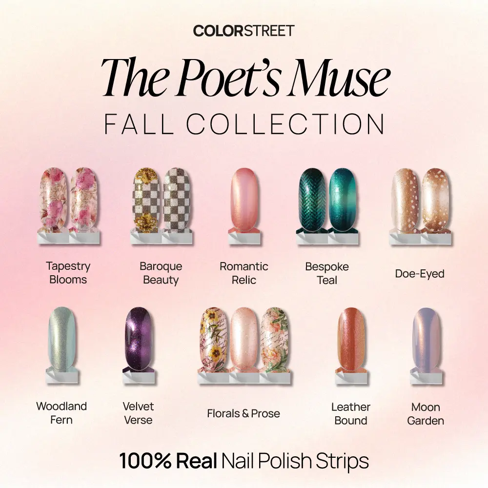 Color Street - Fall Season Collection | Real Nail Polish Strips – Vegan, Made in USA, 14-Day Wear, Salon-Quality Mani Kit, Multiple Shades
