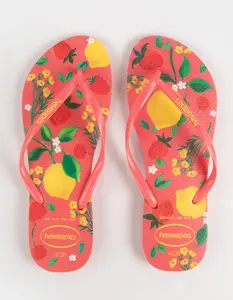 HAVAIANAS Slim Summer Bliss Womens Flip Flops