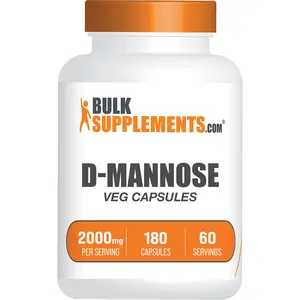 BulkSupplements - D-Mannose Capsules - Digestive Support - Anti-Inflammatory - 180 Capsules - 2000mg per Serving