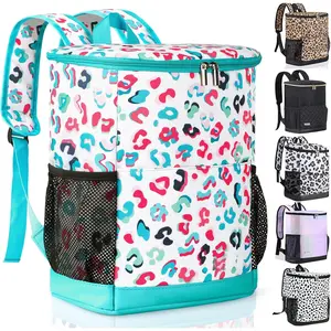 Cooler Backpack 30 Cans,Portable Backpack Coolers Insulated Leak Proof,Waterproof Soft Sided Cooler Bag for Travel,Beach,Camping,Picnic,Lunch Backpack for Women (Water Elf)