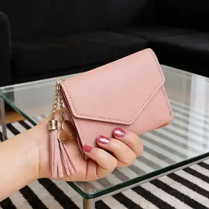 Leather Wallet for Women Trendy Fashion Cute Small Purse Multi Card Slots Ladies Stylish Wallet - Ample Card Slots, Stylish Design, All-Season Daily Wallet for Women & Male Users