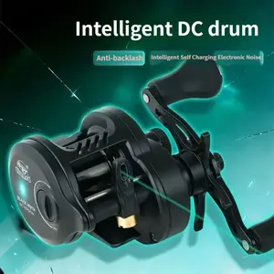 KML Dark God DC Baitcasting Reel Long Cast Anti-Backlash Quiet Smooth Micro Lure Reel for Freshwater Saltwater