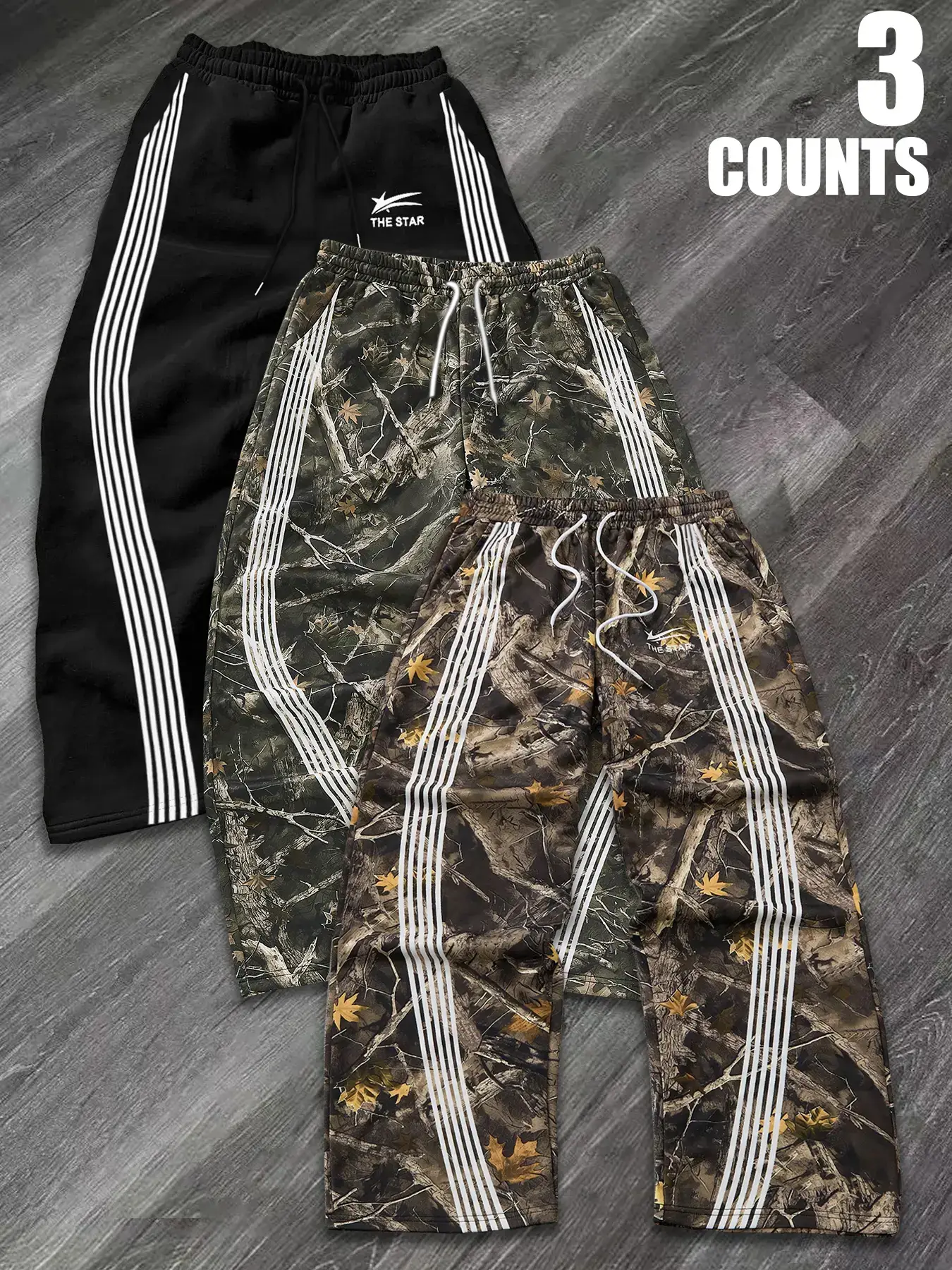 Men's Striped Print Waistband Jogger Pants, Casual Comfy Breathable Sweatpants for Daily Wear, Men's Trousers for All Seasons