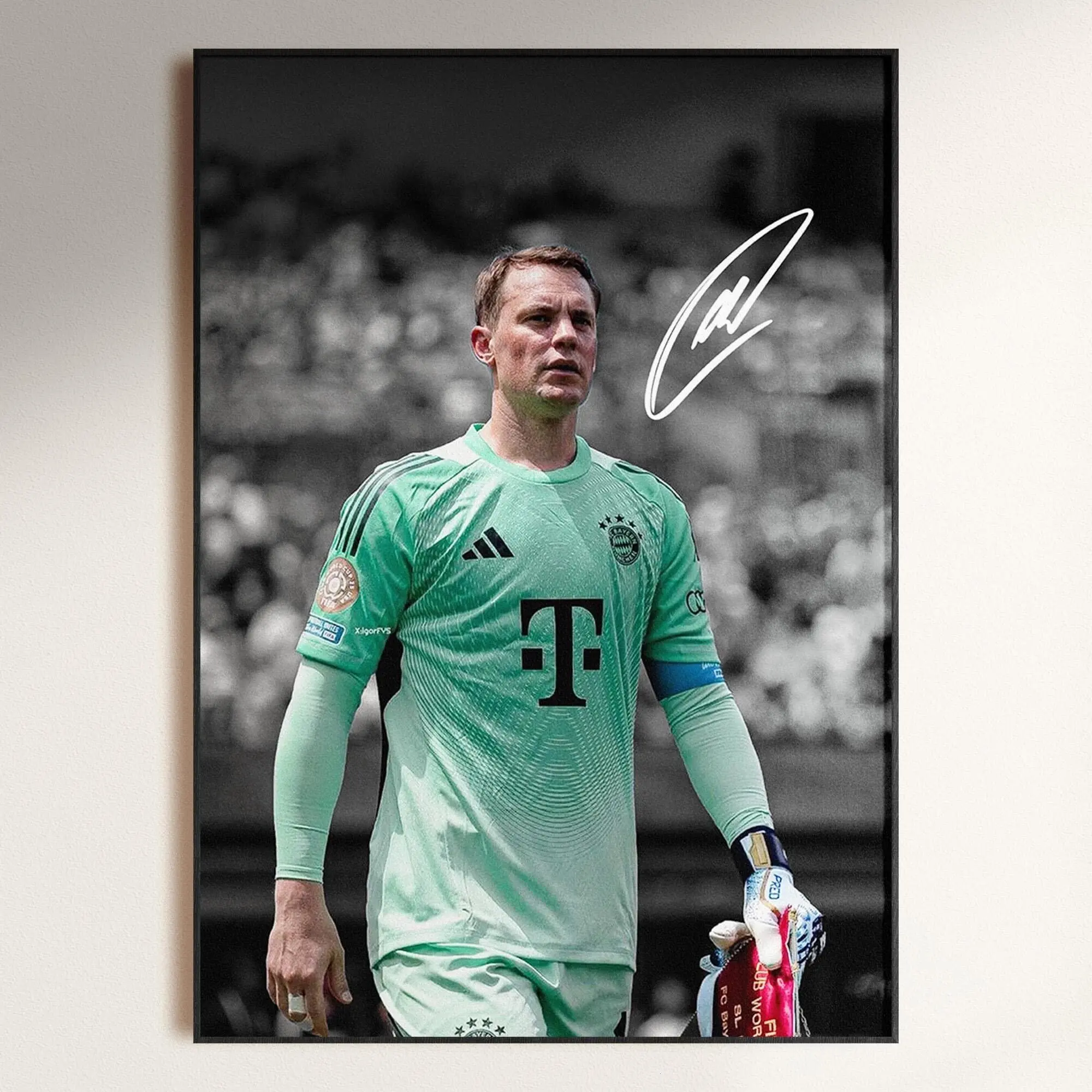 Manuel Neuer Poster, Signed Manuel Neuer Poster, Manuel Neuer Fan Gift, Signed Football Poster, Football Poste Download( Unframed - Print Only )
