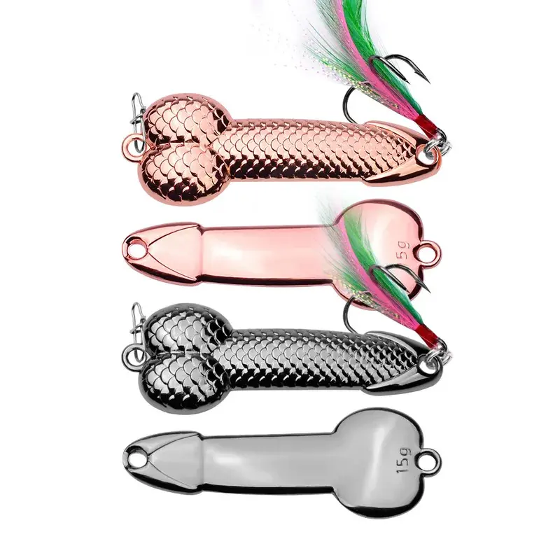 dick shaped fishing lure Smity Bait/Dick Gries Tackle Shallow Esox Minnow Crankbait Musky Shop Built with the same durable construction as the rest of the line with Xtra Strong components including hook hangers 3g-36g Penis Spoon Sequined Lure