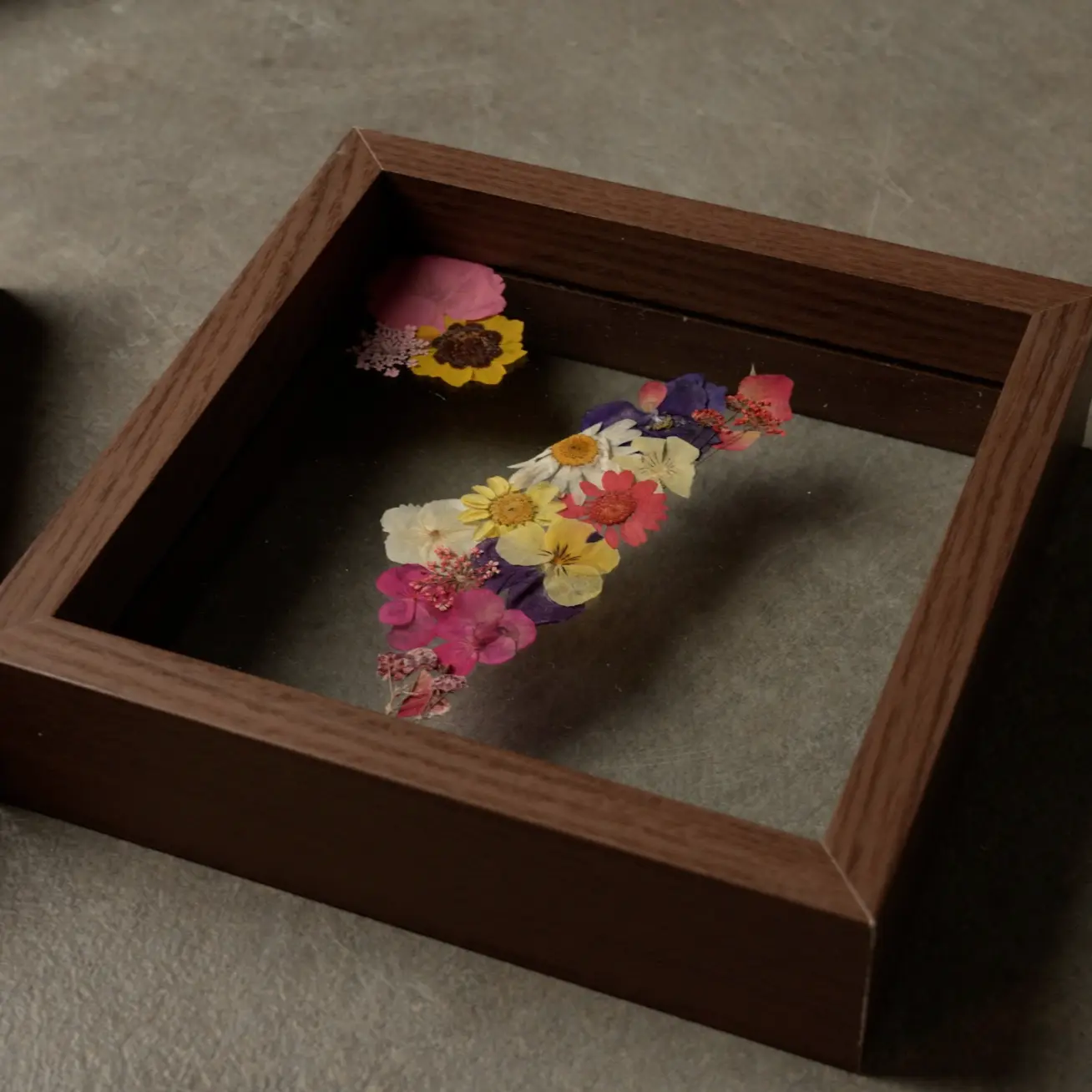 Pressed Flowers Framed Map of Israel | Mai Gini