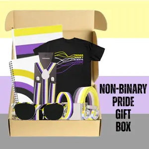 Nonbinary Pride Gift Box • Curated Enby Apparel, Jewelry & Pride Accessories