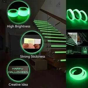 Luminous Tape Green Warning Ground Light Storage Stair Anti Slip Sticker Reflective Fluorescent Tape Decoration