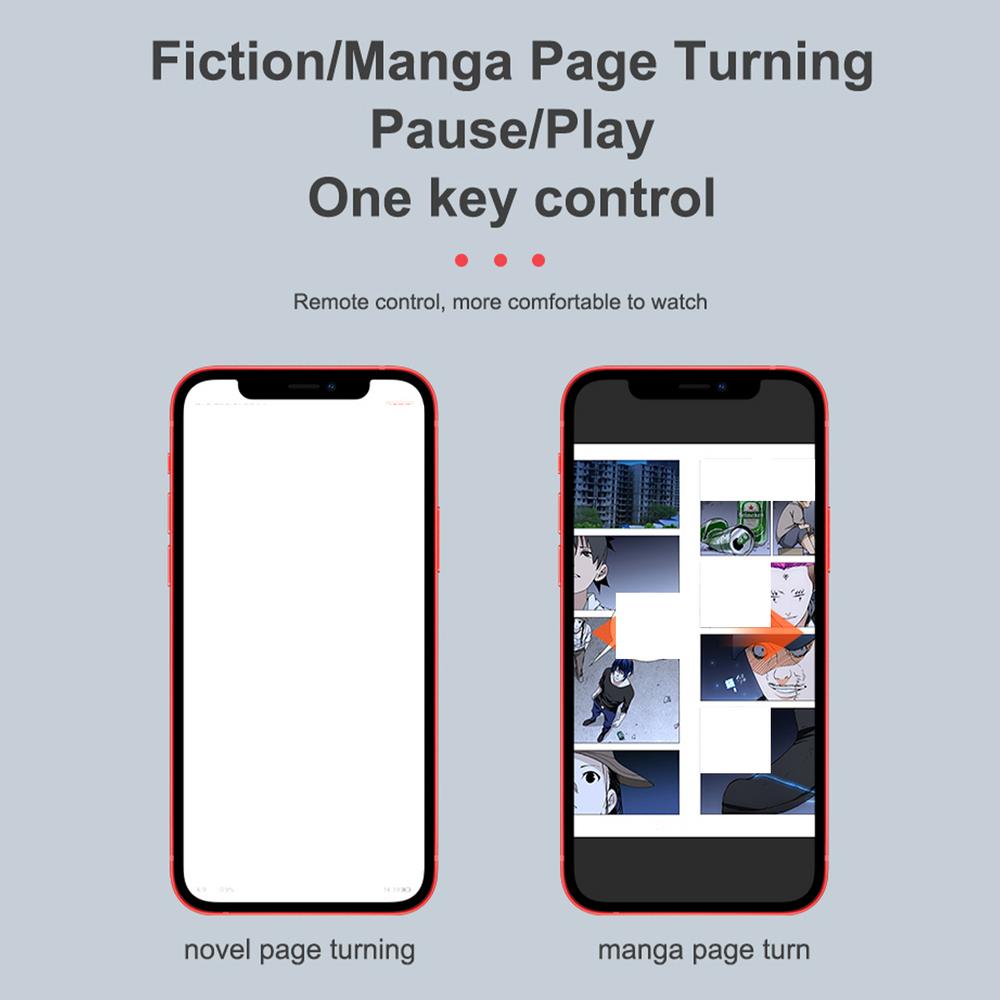 Wireless Bluetooth Remote Control Button for Tik-Tok Ring, Fingertip Page Turner for IOS/Android Smartphone Selfie Remote Control