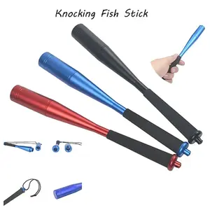 Durable Aluminum Alloy Fish Hammer Beat Fish Rod with EVA Handle Fishing Priest Fish Whacker Fish Bat Outdoor Fishing Tackle