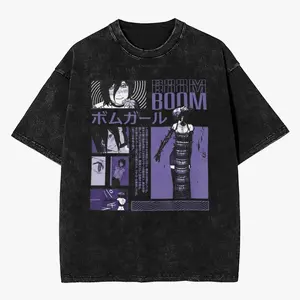 Japanese Reze Chainsaw 3Man Anime T Shirt Beach  Vintage T Shirts Cotton Trending Tshirt For Men Short Sleeve Design Tees         4X3 J1J