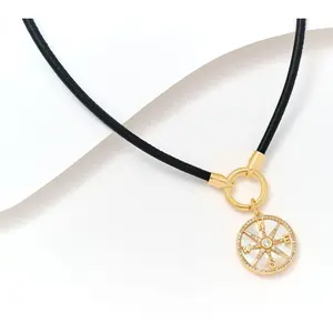 David Markstein Sterling Silver "Find Your Way" Compass Pendant Necklace