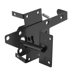 Spring new arrivals Self-Locking Gate Latch Metal Heavy Duty Auto Gravity Lever with Lock Hole