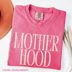 Comfort Colors Motherhood Shirt, Trendy Mama T-Shirt, Mom Life Tee, Oversized Graphic Shirt, Cool Mom Club Tee, Cute Gift for Moms