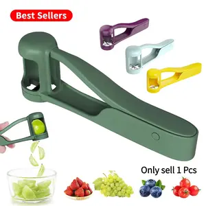 Grape Cutter for Toddlers 1-3 - Stainless Steel Baby Fruit Slicer Safe & Easy Grape, Cherry Tomato, Strawberry, Blueberry Cutter - Lightweight Kitchen Gadget for Fruit Salad & Cake Decor Vegetable Fruit Cutter Vegetable Fruit Utensils