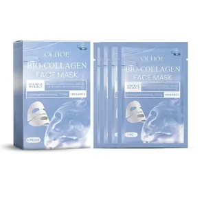 Collagen Face Mask, 4 Counts/box Moisturizing Face Mask, Hydrating  Rejuvenating Face Mask, Moisturizer Face Care Product for Women & Men, Moisture