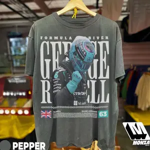 George Russell F1 Racing T-Shirt, Sweatshirt, Hoodie, Russell Formula 1 Graphic Tee, F1 Gift for Russell Fan, Vintage Grand Prix Motorsport Fan Tee PR5