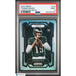 Tanner Mckee 2023 Panini Prizm #319 Variation Mojo 8/25 Rookie PSA 9