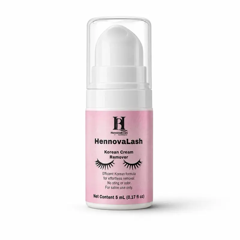 HennovaLash Korean Cream Remover for Eyelash Extensions | 5 mL