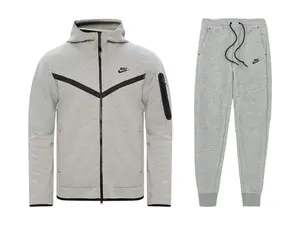 Nike Sportswear Tech Fleece Hoodie & Joggers Set (FW24) Dark Grey Heather/Black (men) by StockX