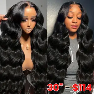 13x6 Lace Front Wig Human Hair 180% Density Body Wave Human Hair 13x4 Lace Frontal Wigs For Women VIrgin Hair Wigs Bling Hair Princess