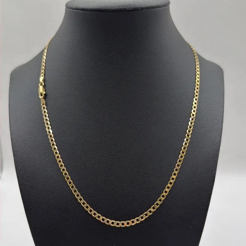 Solid Chain Cut Gloss Gold for Women and Men