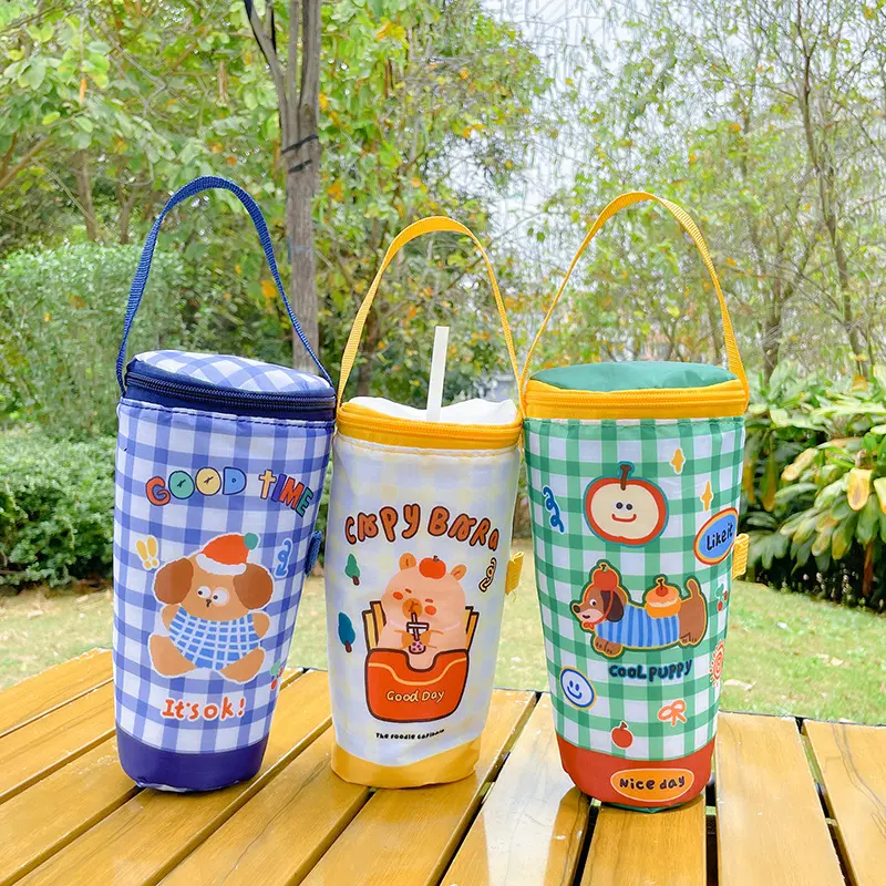 Universal Cup Insulator – Keeps Drinks Hot or Cold for Hours | Portable Thermal Sleeve with Zipper & Handle | Reusable Drinkware Cover for Office, School, Camping, Travel & Home