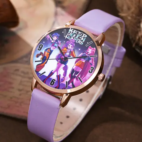 Anime Style Watch, Quartz Analog Timepiece, Unisex Gift for Students, Perfect for Valentine's Day & Ramadan, Elegant Buckle Closure