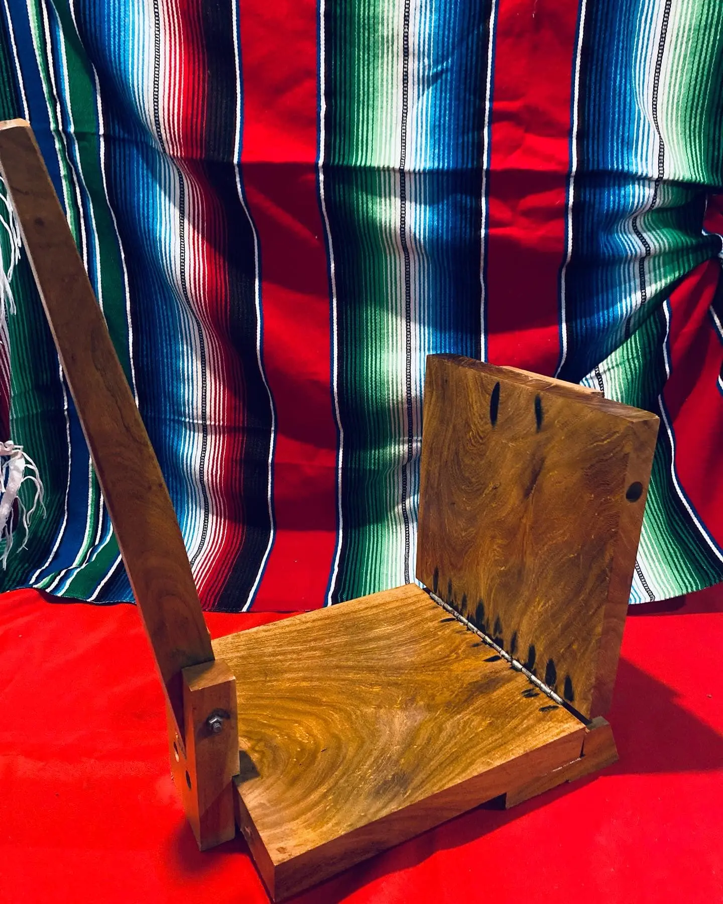 Prensa de Madera, mezquite, tortillas