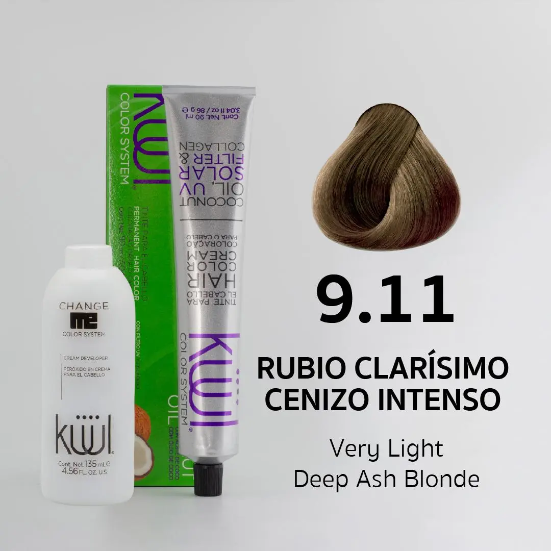 9.11	very Light Deep Ash Blonde