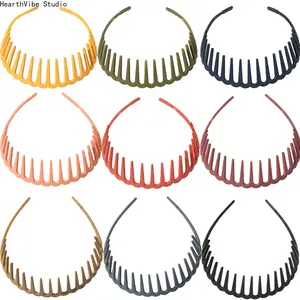 Women's Non-Slip Teeth Headband, Basic Sports Headband, Ideal for Holding Back Bangs and Flyaways While Washing Face, Headbands For Women