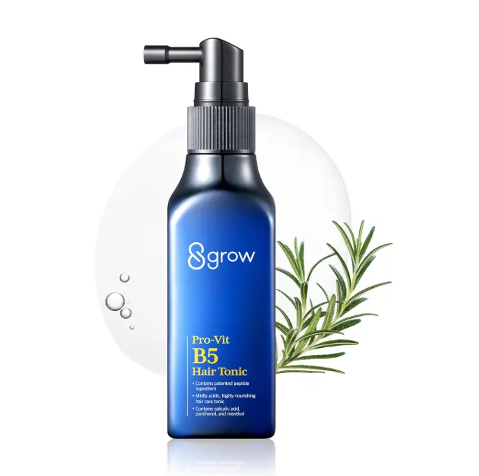 COSNORI 8GROW Pro-Vit B5 Hair Tonic - Scalp Spray for Thinning Hair & Loss, Leave-In Tonic, Strengthening & Thickening Care with Peptides & Botanical Ingredients, Menthol