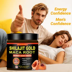 ROLI&ROLA Himalayas Shilajit Gold Maca Root & Horny Goat Weed Gummies - Energy & Vitality Support for Men & Women - Natural Wellness Supplement. Fitness Vitamin