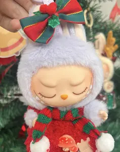 #50 (DOLL NOT INCLUDED)Popmart Labubu Christmas Theme Doll Clothes Gift  Fit for Exciting Macaron Big Into Energy Have a Seat Festive Touch for Doll Enthusiasts