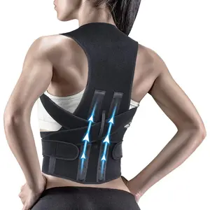 Male and Female Adjustable Posture Corrector Back Support Posture Straightener Adjustable Back Brace Is Used for Correcting Upper Back Scoliosis and Hunchback to Improve Posture
