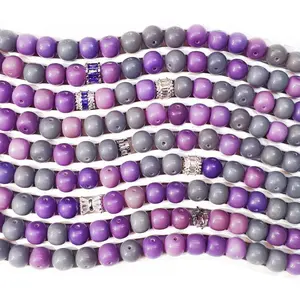 L1178]Bodhi Purple Elegance DIY Beads DIY Charms Set LL
