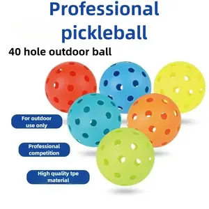 4pcs/6pcs Premium Outdoor Training Pickleballs, Upgraded Harder, High Elasticity, Durable, Stable Flight, High Visibility, Multiple Colors Available