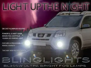 For 2011 2012 2013 Nissan X-Trail Xtrail Xenon Halogen Fog Lamp Driving Light Kit