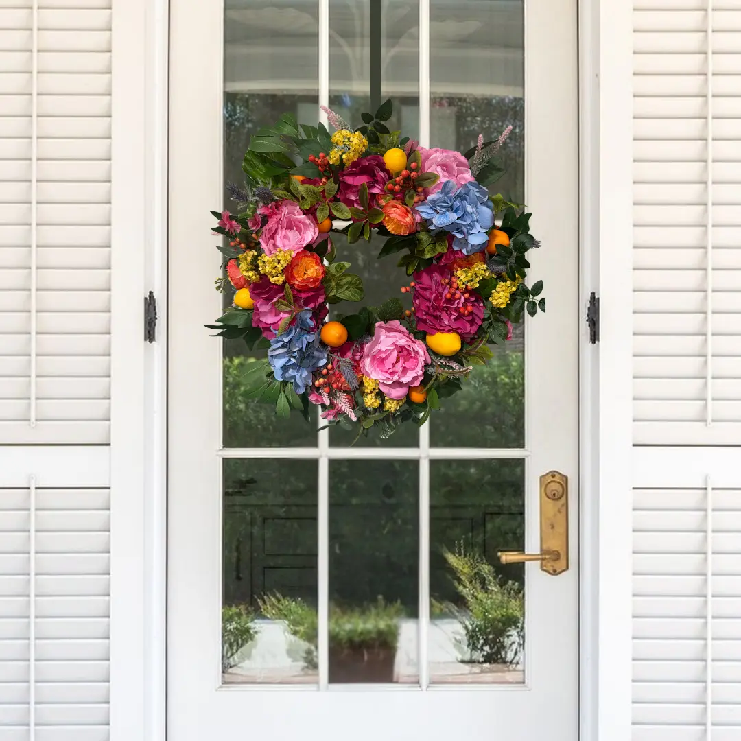 Summer Citrus Garden Wreath