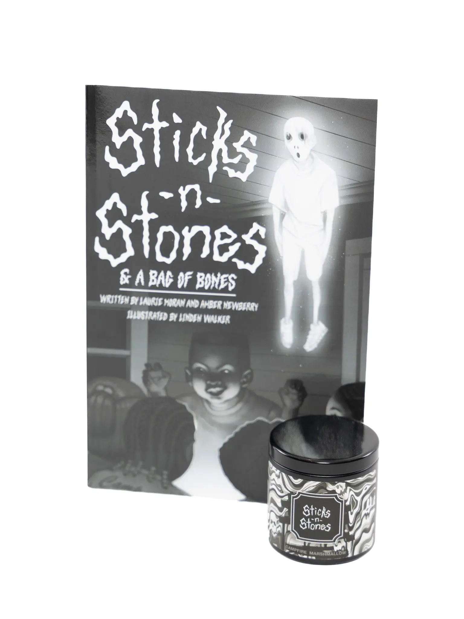 Sticks n Stones & a Bag of Bones w/ Companion Campfire Marshmallow Candle