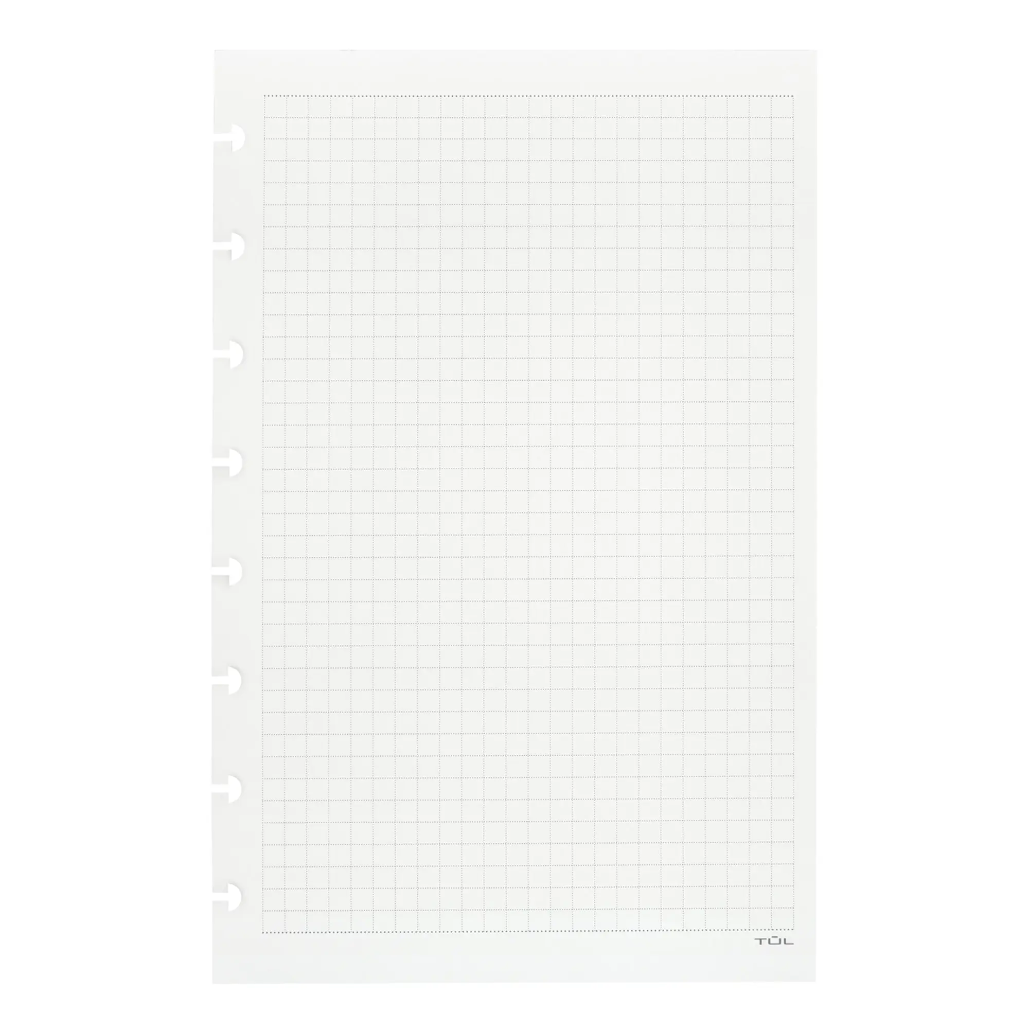 TUL Custom Note-Taking System Discbound Refill Pages, 5.5" x 8.5", Junior Size, Graph Ruled, 100 Pages (50 Sheets) White