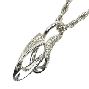 Pre-owned Givenchy Zinc Alloy Small Leather Goods Rhinestone Necklace