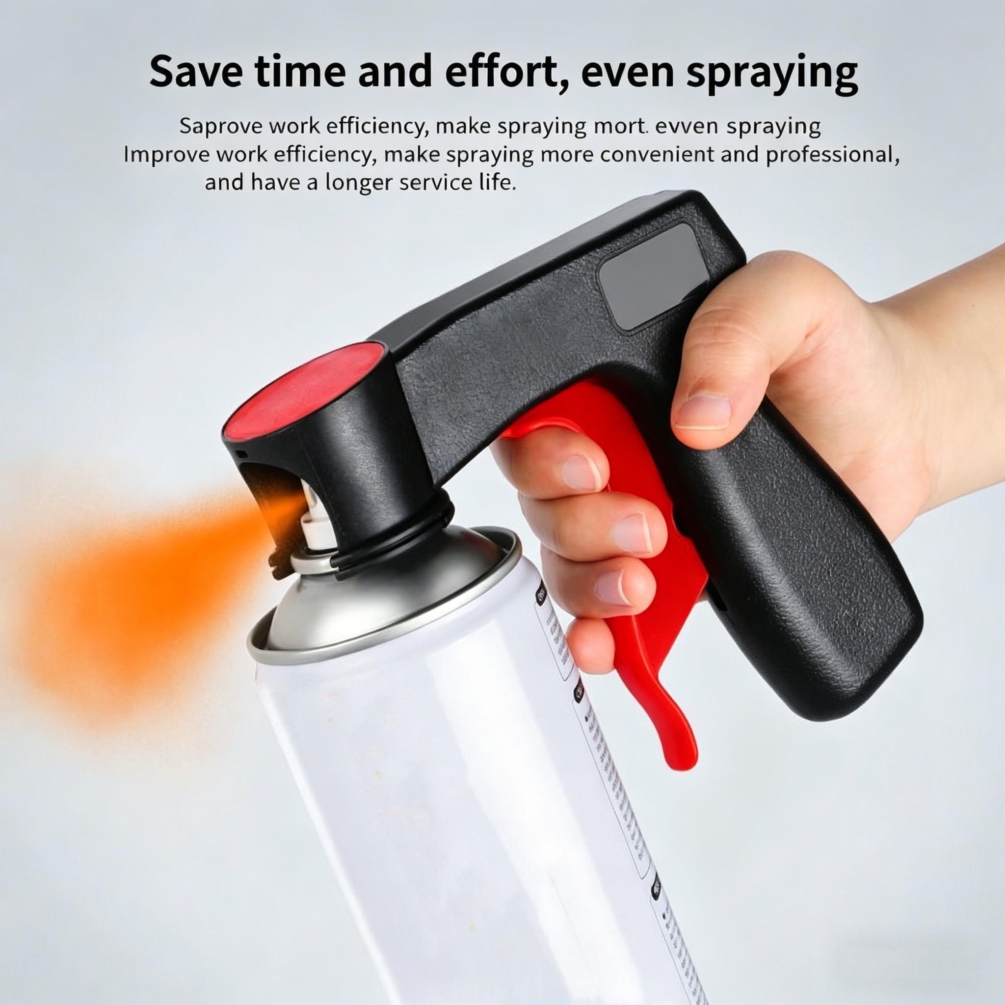 Universal Spray Can Gun Handle, Ergonomic Aerosol Trigger for Easy Spray Control, Convert Any Spray Can to Spray Gun, Reduce Finger Fatigue for DIY & Painting No More Sore Fingers! Ergonomic Spray Paint Gun Handle Universal Spray Can Gun Handle, Ergonomic Aerosol Trigger for Easy Spray Control, Convert Any Spray Can to Spray Gun, Reduce Finger Fatigue for DIY & Painting No More Sore Fingers! Ergonomic Spray Paint Gun Handle